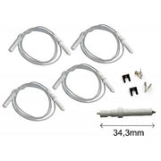 KIT 4PZ CANDELETTE SCINTILLA PIANI COTTURA ARISTON 343MM FRANKE SMEG NARDI - UNIVERSALE