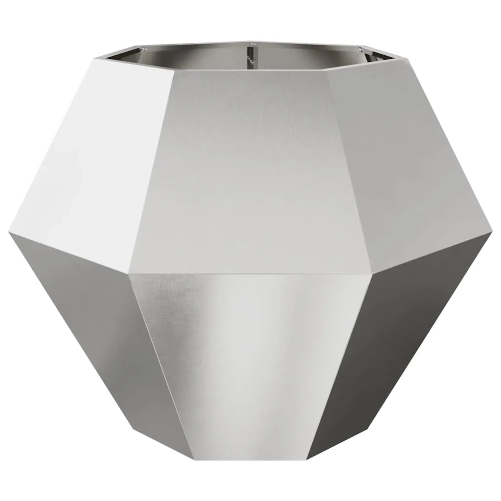 Fioriera Argento 100 x 100 x 80 cm Acciaio inossidabile