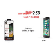 Trade Shop - Pellicola Vetro Temperato Protezione Per Iphone 7 / 8 Plus Maxtech P-ip7/8 Plus -