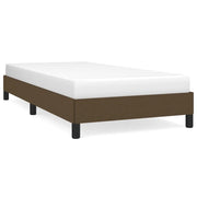 Letto singolo | Letto per adulti | Giroletto senza Materasso Marrone Scuro 90x190 cm Tessuto
