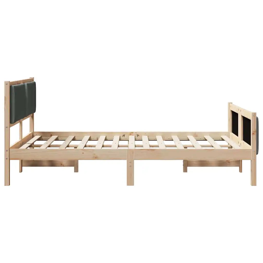 Struttura del letto-Giroletto Grigio scuro 160 x 200 cm Tessuto 987111