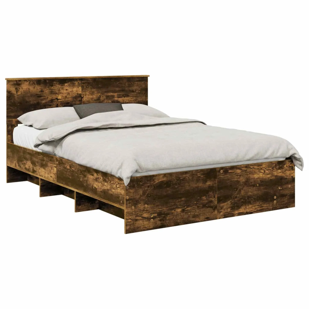 Struttura del letto Rovere fumé 140 x 200 cm Legno multistrato 3408855