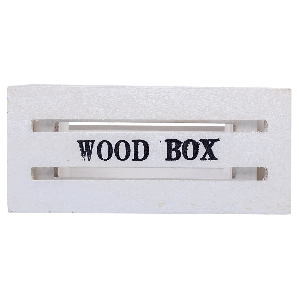 Set di 2 cassetti in legno bianco