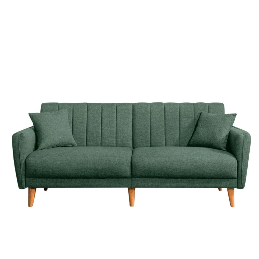 Divano letto a 3 posti "Aqua" 205 x 85 x 85 cm - Verde