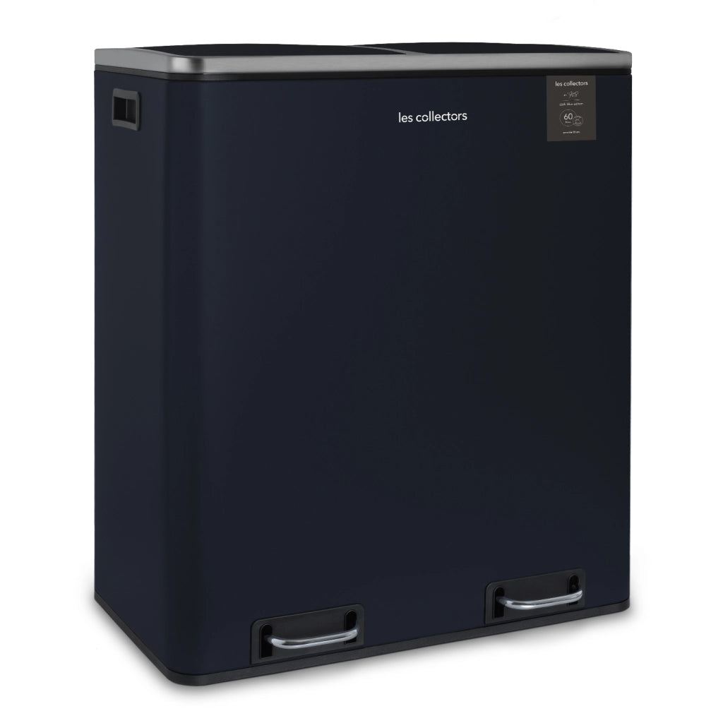 Pattumiera per differenziata 2x30L blu
