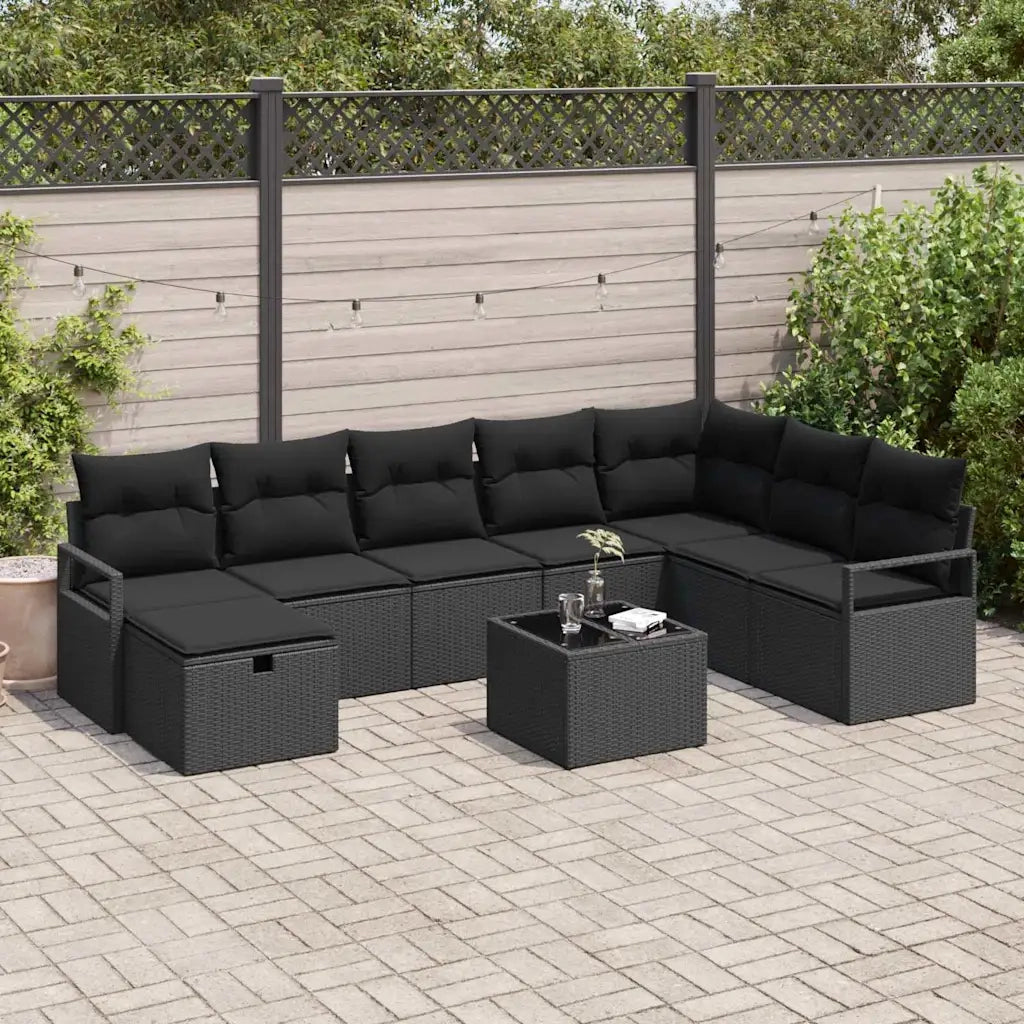 Set di divani con cuscino 6 pcs polyrattan