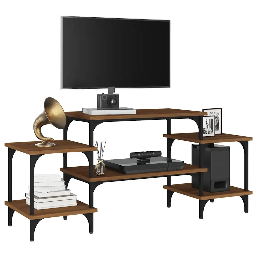 Mobile Porta TV Rovere Marrone 117x35x52 cm Legno Multistrato 826319