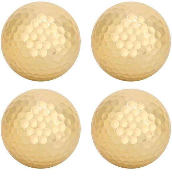 Palline da Golf Gialle per Alta Visibilità - 4 Stuks - Leggere e Resistenti - 392 Fori - Ideali per l'Esercizio