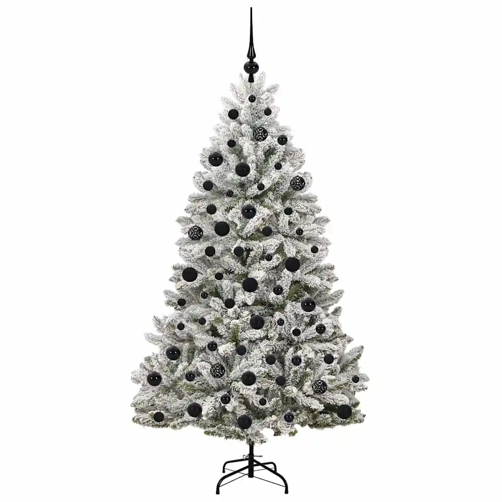 Albero di Natale artificiale con 300 LED Verde e Bianco 180 cm 3395749