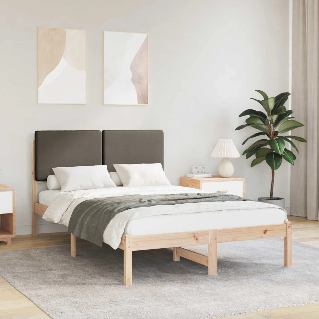 Letto con Testiera Rivestita Talpa 120 x 200 cm Pino massello