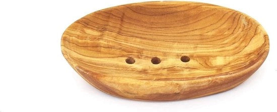 Scatola di sapone artigianale in legno di olivo - 12 cm - decorazione per la stanza da bagno - accessorio per la doccia