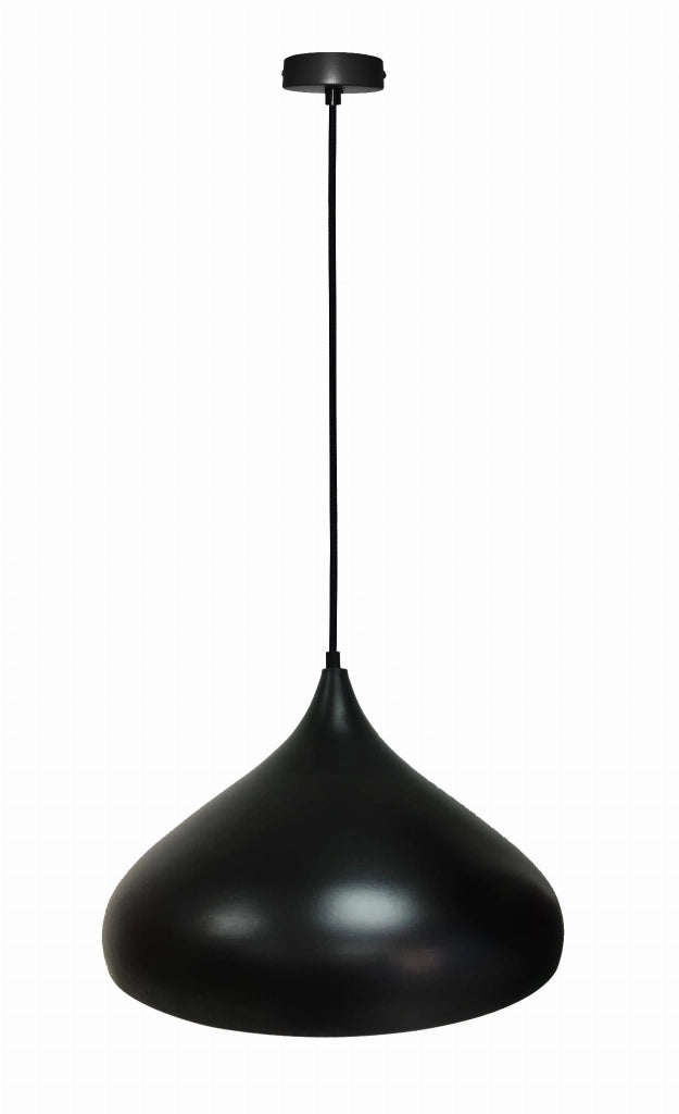 Lampada a sospensione Candellux Viborg nera 1xE27 90cm