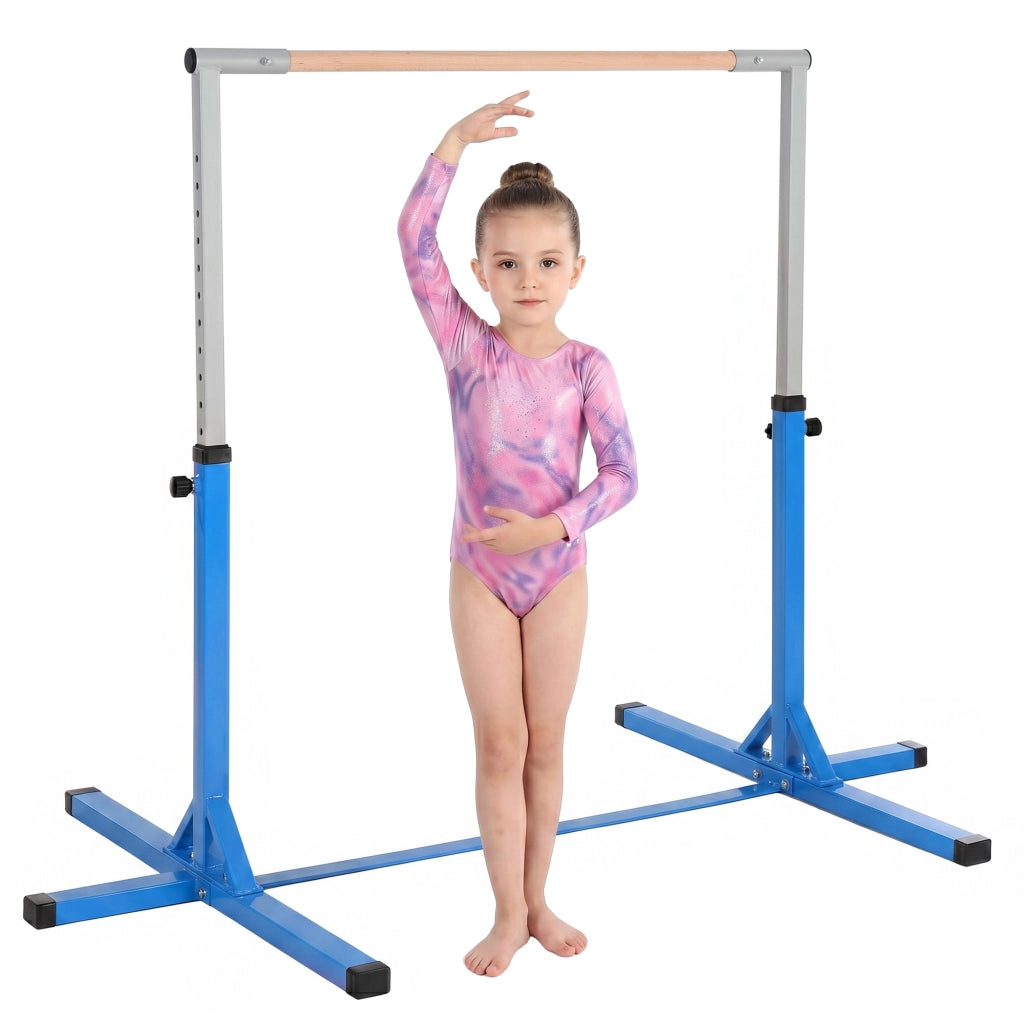 Sbarra per Ginnastica Regolabile in Altezza ¨C Minimal ¨C Blu 92-150 cm