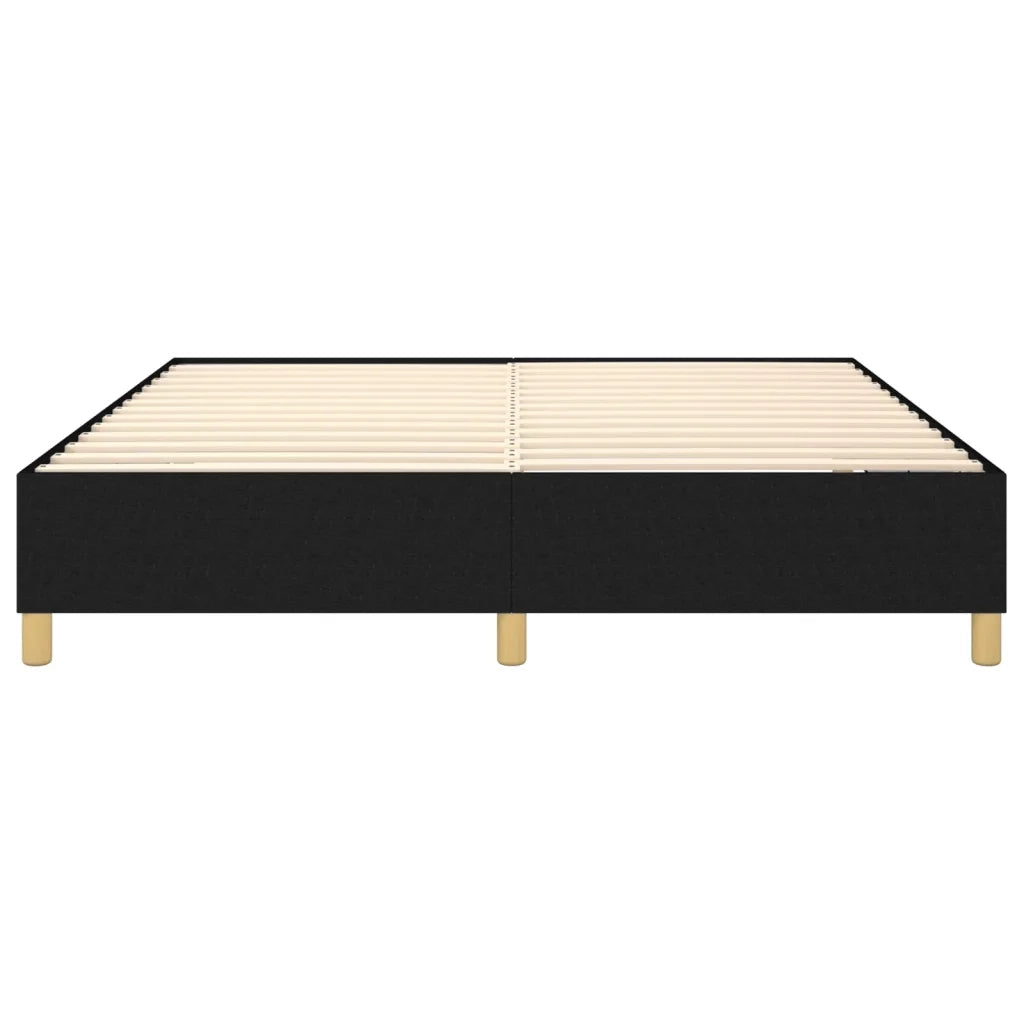 Struttura Letto a Rete a Molle Nero 180x200 cm in Tessuto 3120979