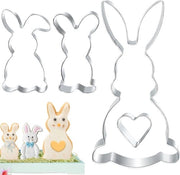 Forma di Pasqua di Coniglio da Cioccolato - 12,7/8,5/8cm - Grande Forma di Pasqua per Cioccolatini - Acciaio Inossidabile - Forma di Pasqua per Fondant