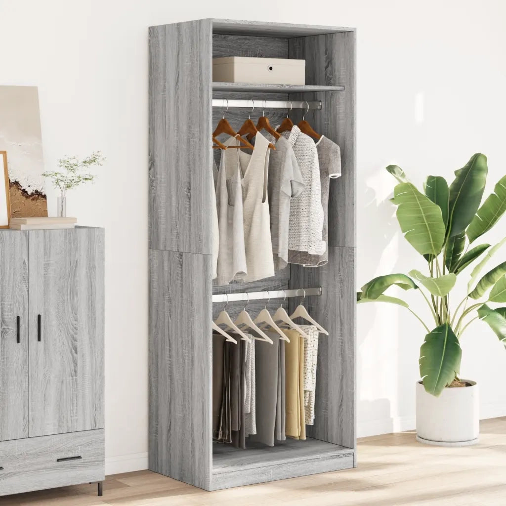 Armadio Grigio Sonoma 80x50x200 cm in Legno Multistrato CFW8616091