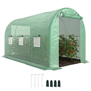Serra Tunnel da Giardino ¨C Xylo ¨C 8m2 4x2x2,05m Verde con 6 Finestre