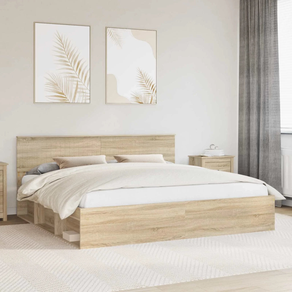 Struttura del letto Sonoma 200 x 200 cm Pino massello
