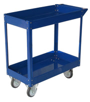 Carrello in acciaio 2 ripiani