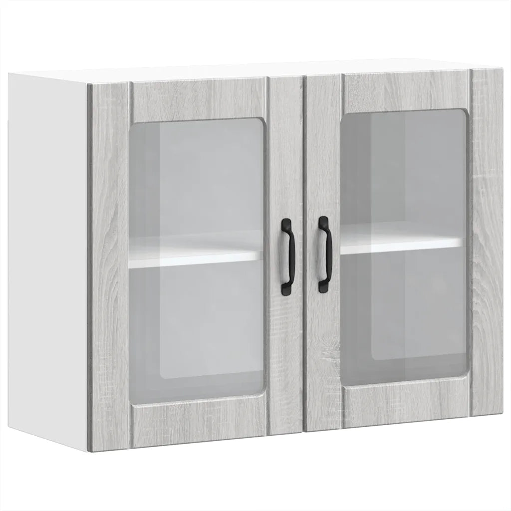 Pensile da cucina dal design moderno per ottimizzare lo spazio 80 x 31 x 60 cm legno grigio Sonoma 02_0050198