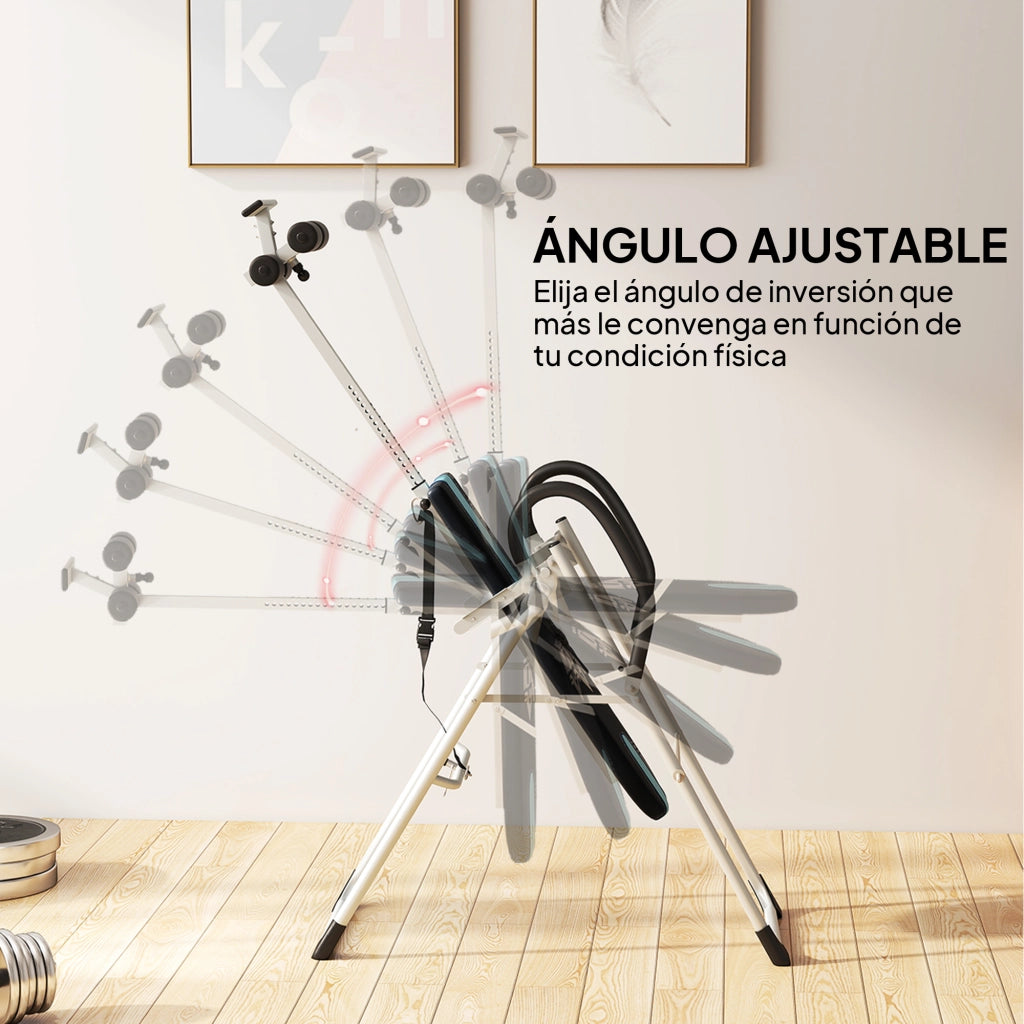 Panca per Inversione Gravitazionale ¨C Xylo ¨C Pieghevole Regolabile 147-198cm Nero Blu