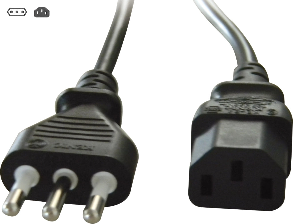 Cavo spina 2P+T 10A / presa tripolare VDE