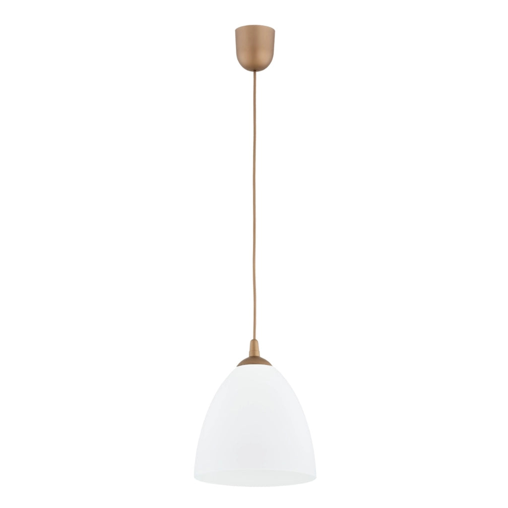 Lampada a sospensione minimal bianco-beige E27 LERA Alfa