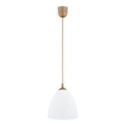 Lampada a sospensione minimal bianco-beige E27 LERA Alfa