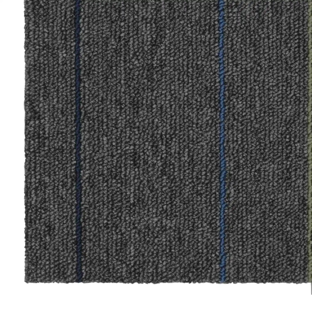 Piastrella per Tappeto Grigio Medio con Strisce 50 x 50 cm 42032443