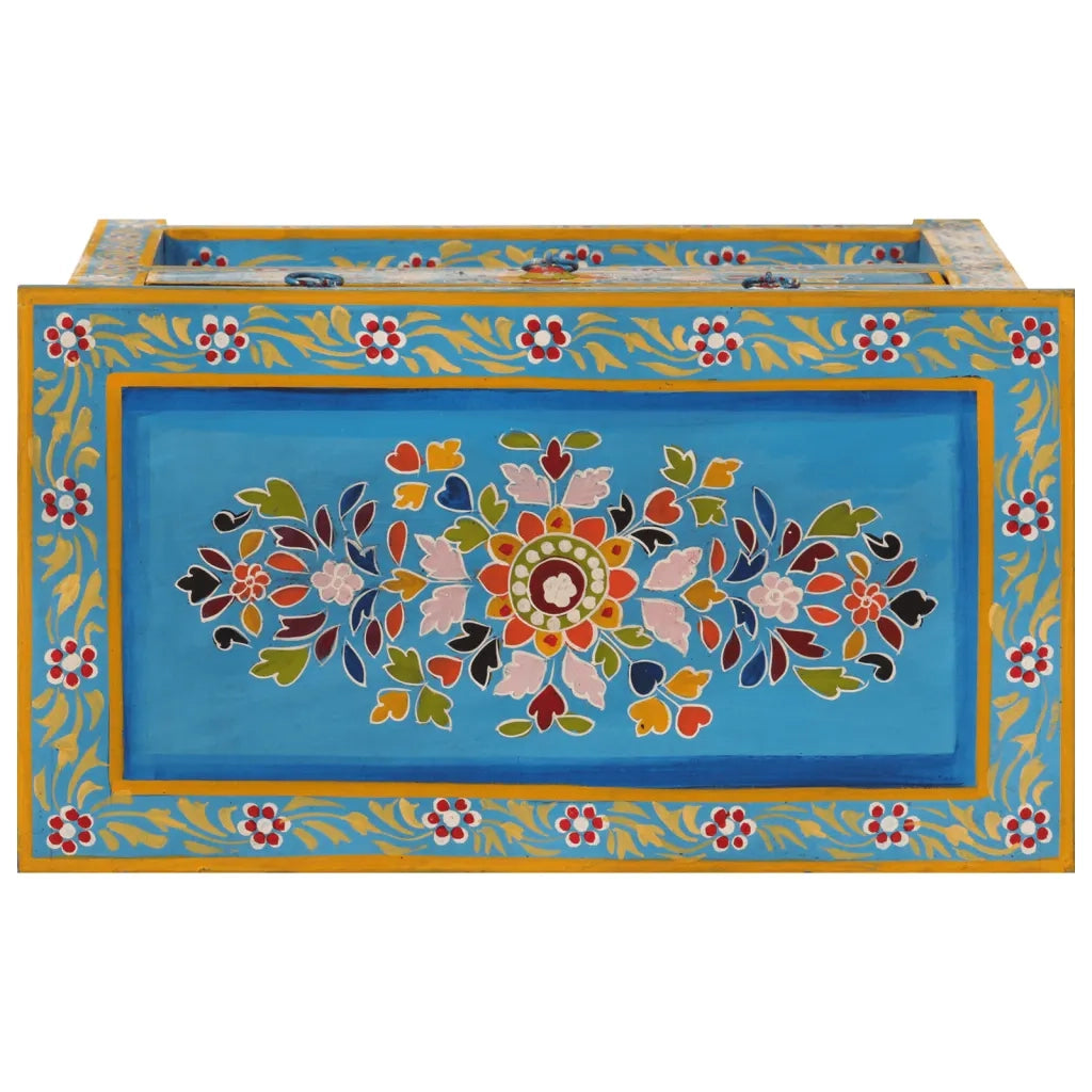 Credenza | Madia | Buffet da pranzo | Armadio da pranzo Turchese 55x30x76 cm in Legno Massello di Mango