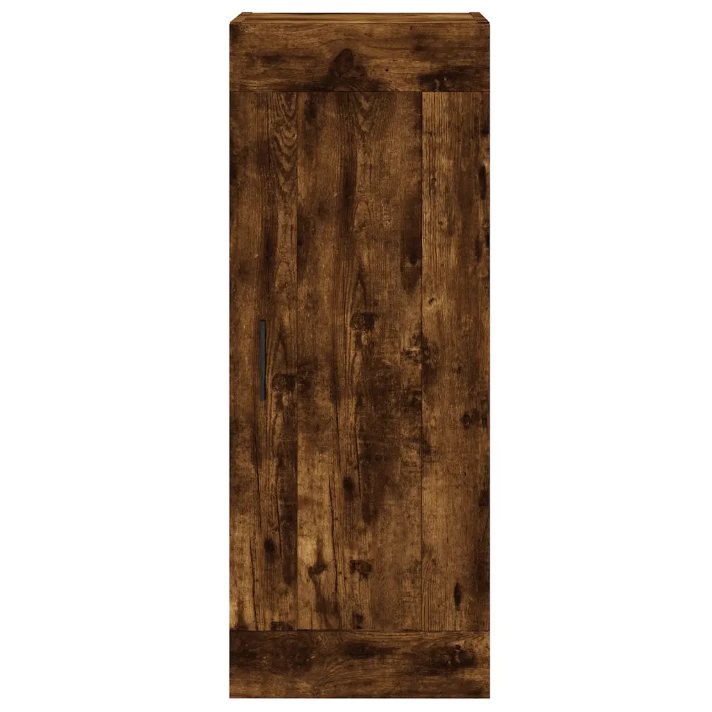 Credenza-Buffet-Armadio da cucina Rovere Fumo 34,5x34x180 cm in Legno Multistrato 307919