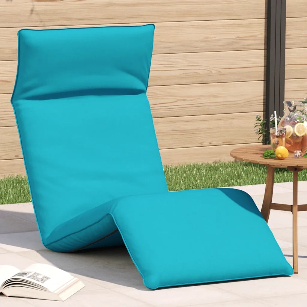 Sdraio da giardino | Lettino Pieghevole Turchese 175x54x8,5 cm in Tessuto Oxford