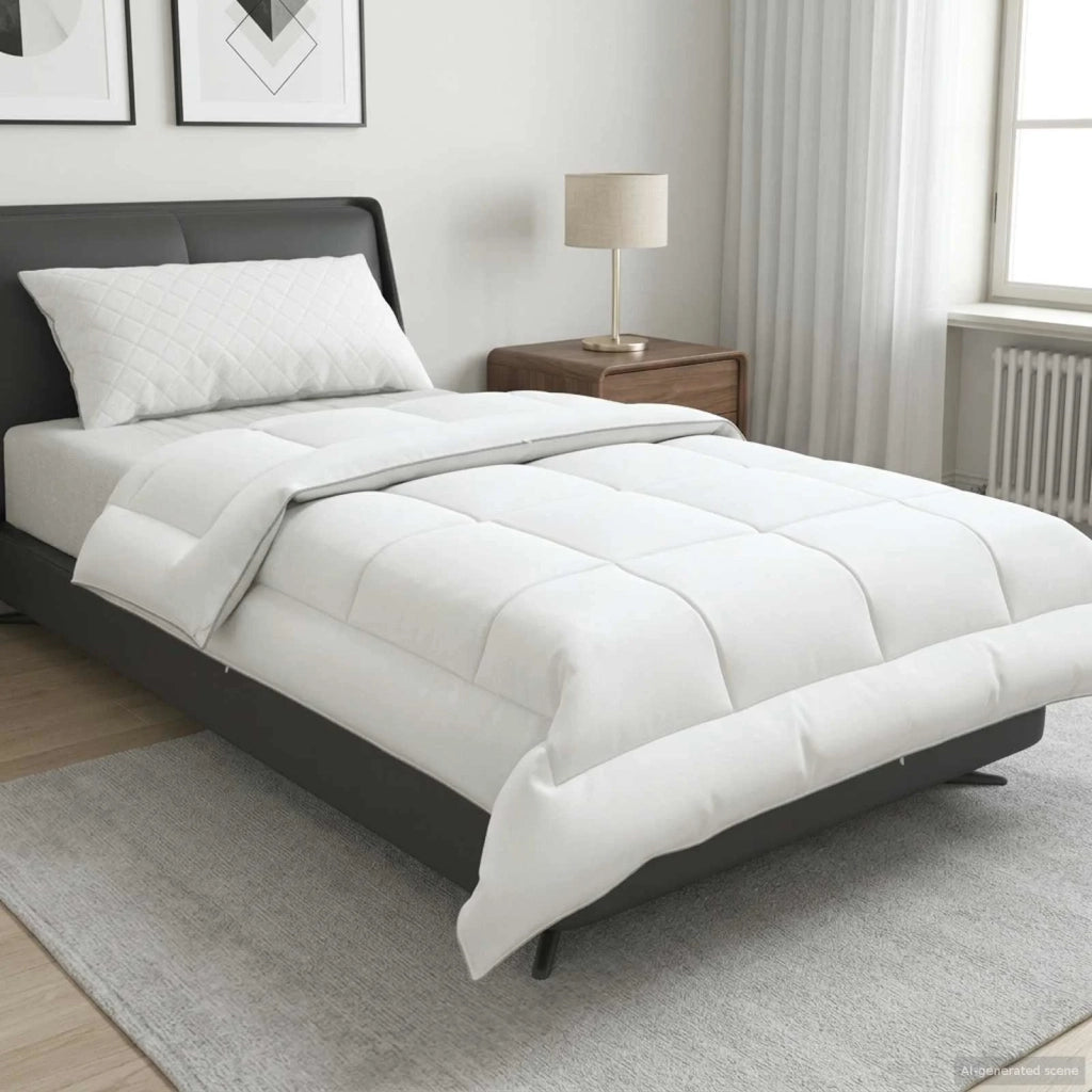 Piumone TRIER 135x220 cm 4 stagioni 350 GSM Bianco 42042827