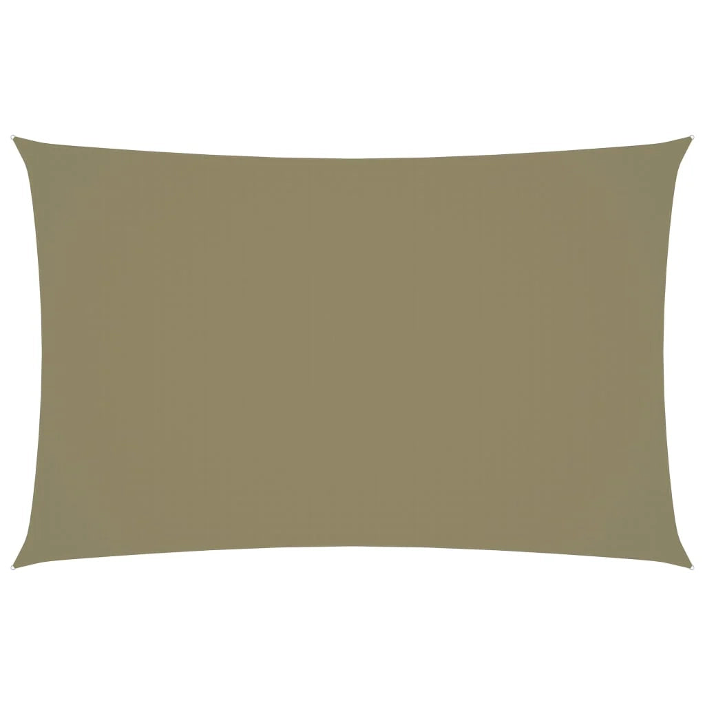 Vela ombreggiante/ombrellone rettangolare in tessuto Oxford 2,5 x 5 m beige 02_0009582