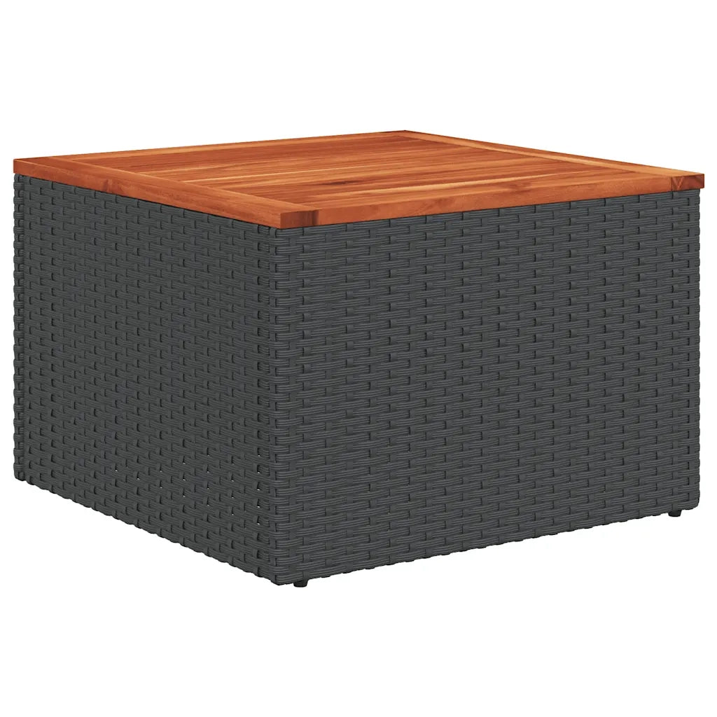 Set Divani da Giardino con Cuscini 7pz Nero Polyrattan 3325977