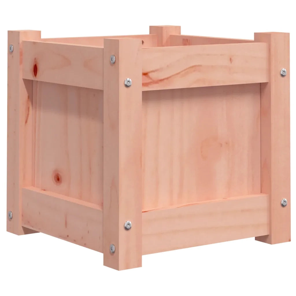 Fioriera | Cassetta per fiori | Vaso da Giardino 31x31x31 cm in Legno Massello di Douglas