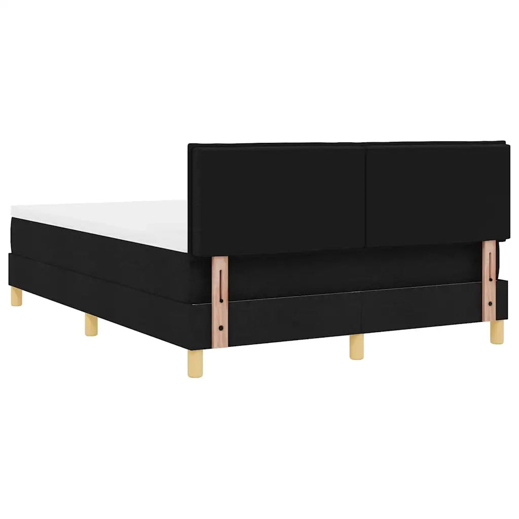 Letto a molle con cuscino Nero 140 x 200 cm Tessuto 3338925