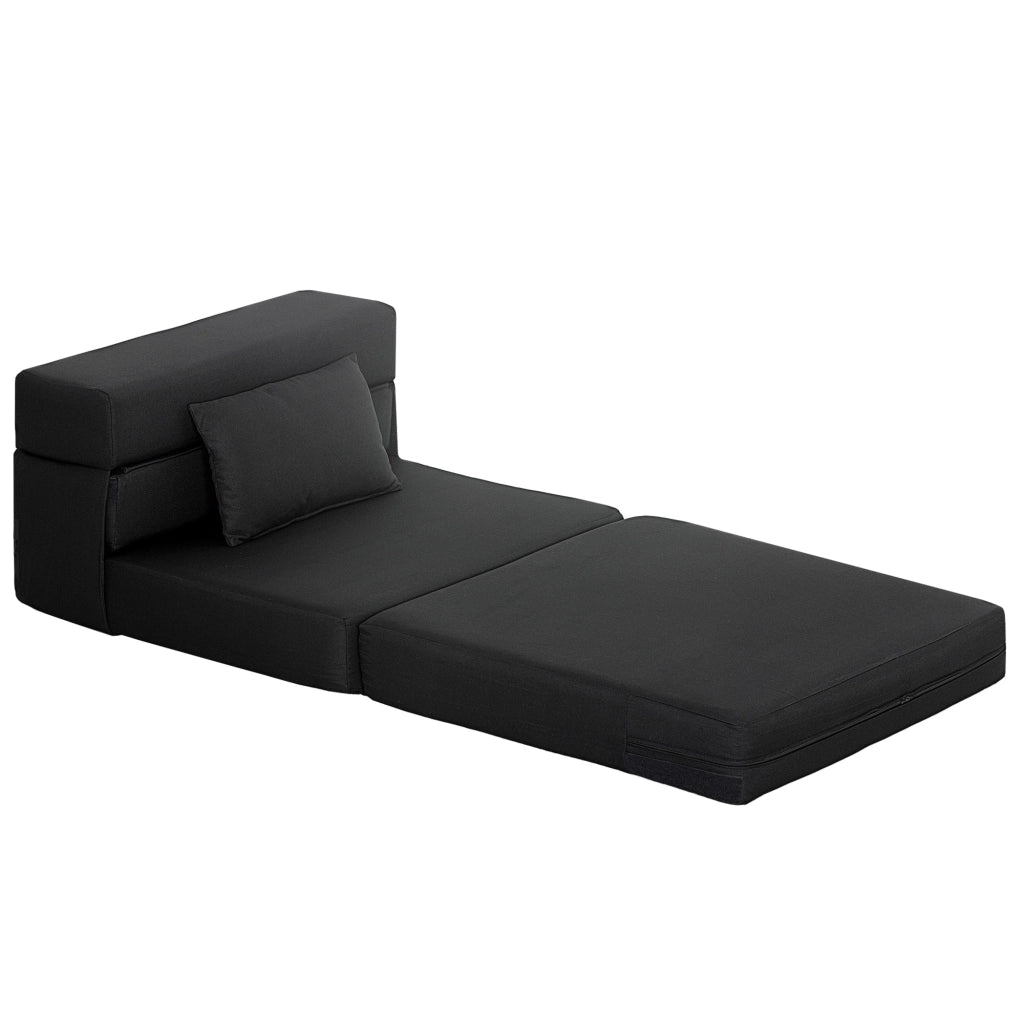 Poltrona letto pieghevole 1 posto ¨C zephmum ¨C nero