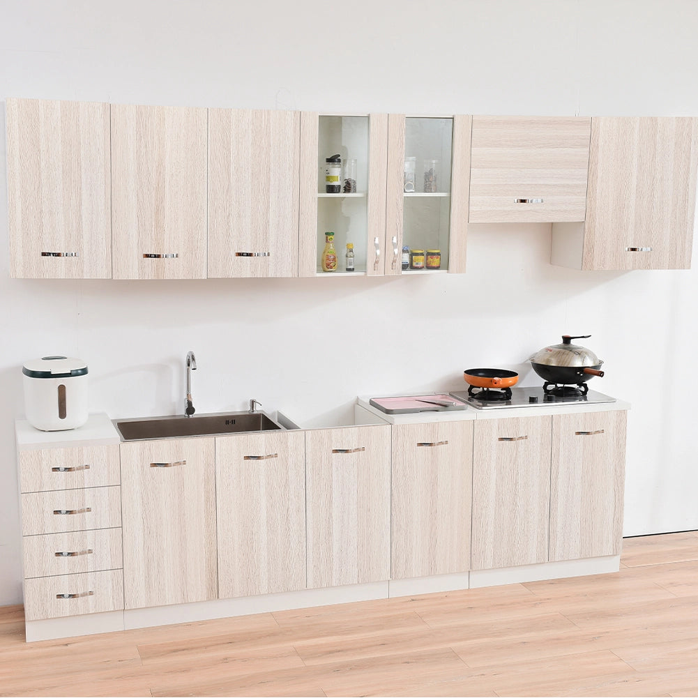 Mobile Base Cucina Componibile Minimal Colore Olmo con 1 Anta e 2 Scomparti