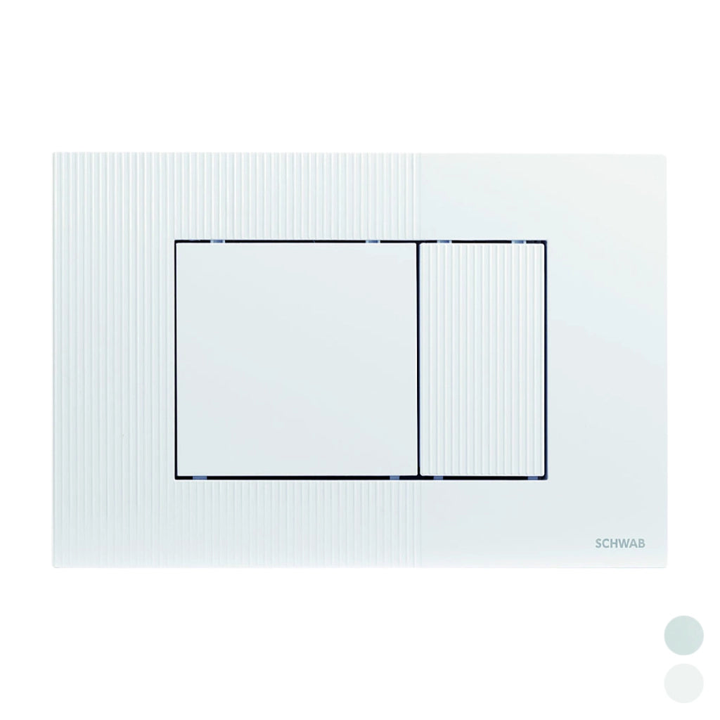 PLACCA DOPPIO SCARICO METIS- Cromo lucido- FLUID- pezzi 1