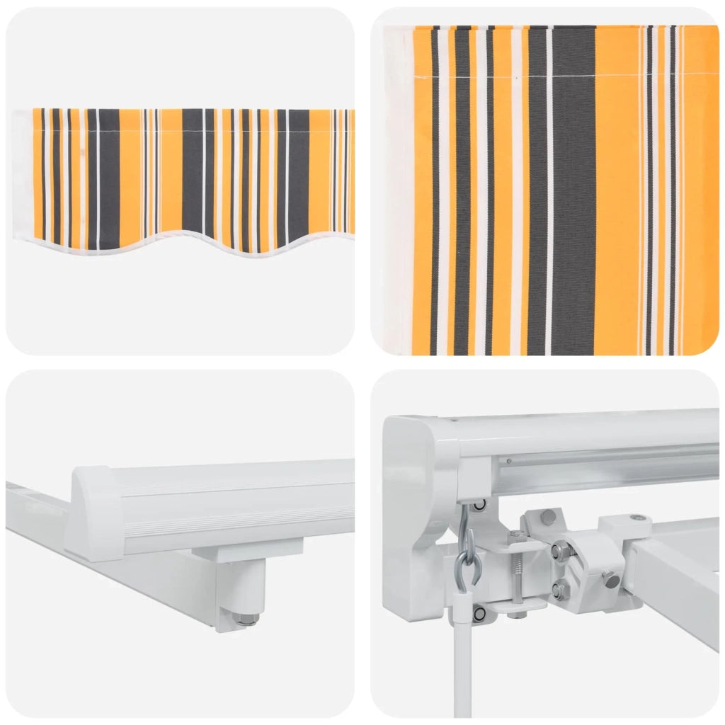Cornice per Tenda Manuale con LED 4,5 × 3,5 m 3420678
