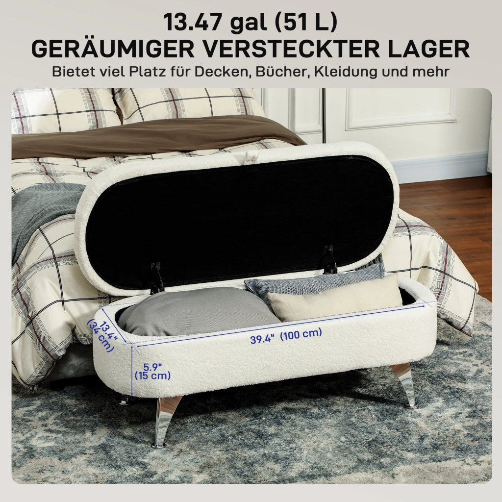 Cassettiera con coperchio e gambe in metallo ¨C Minimal ¨C Bianco