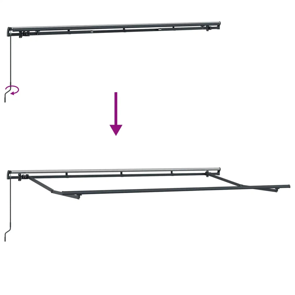 Tenda da Sole | Tenda Retrattile Crema 350 x 200 cm Tessuto