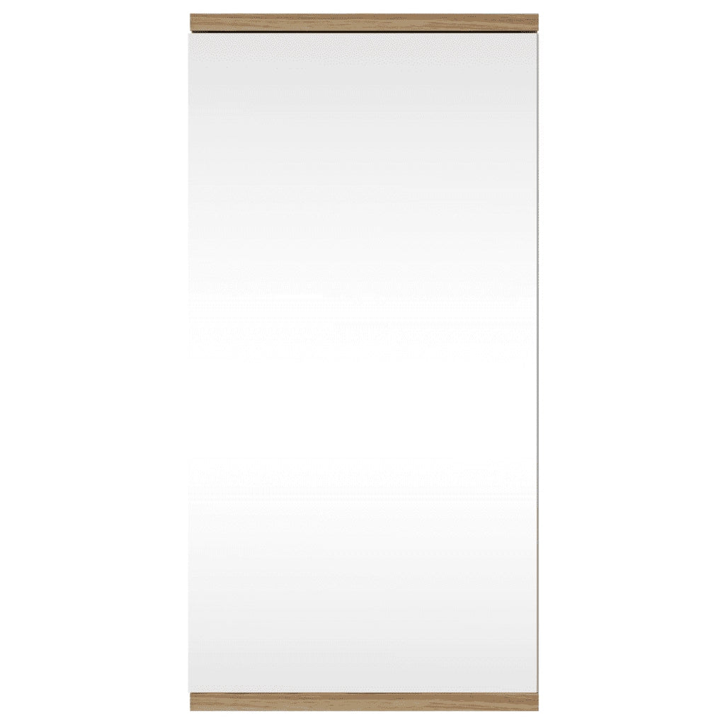 Armadietto Angolare con Specchio da Bagno | Armadio da bagno Rovere 30x24x60 cm