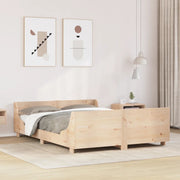 Letto senza Materasso 135x190 cm in Legno Massello di Pino 3302288