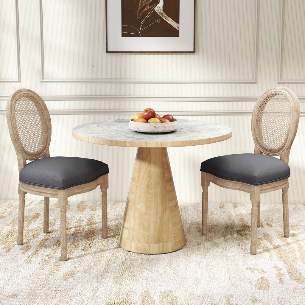 Sedia da Pranzo in Legno Massello ¨C zephmum ¨C Stile Retr¨°, Patinato