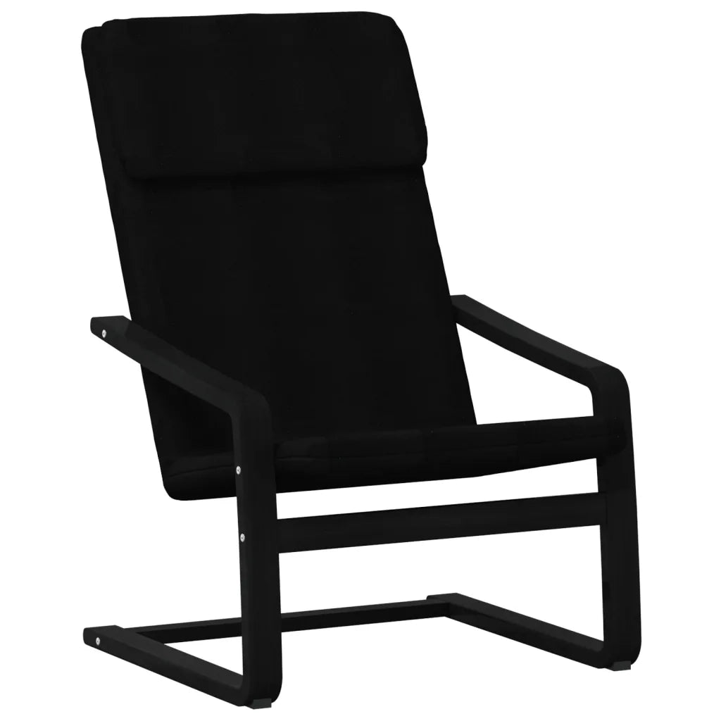 Sedia Relax Nera in Tessuto 351058