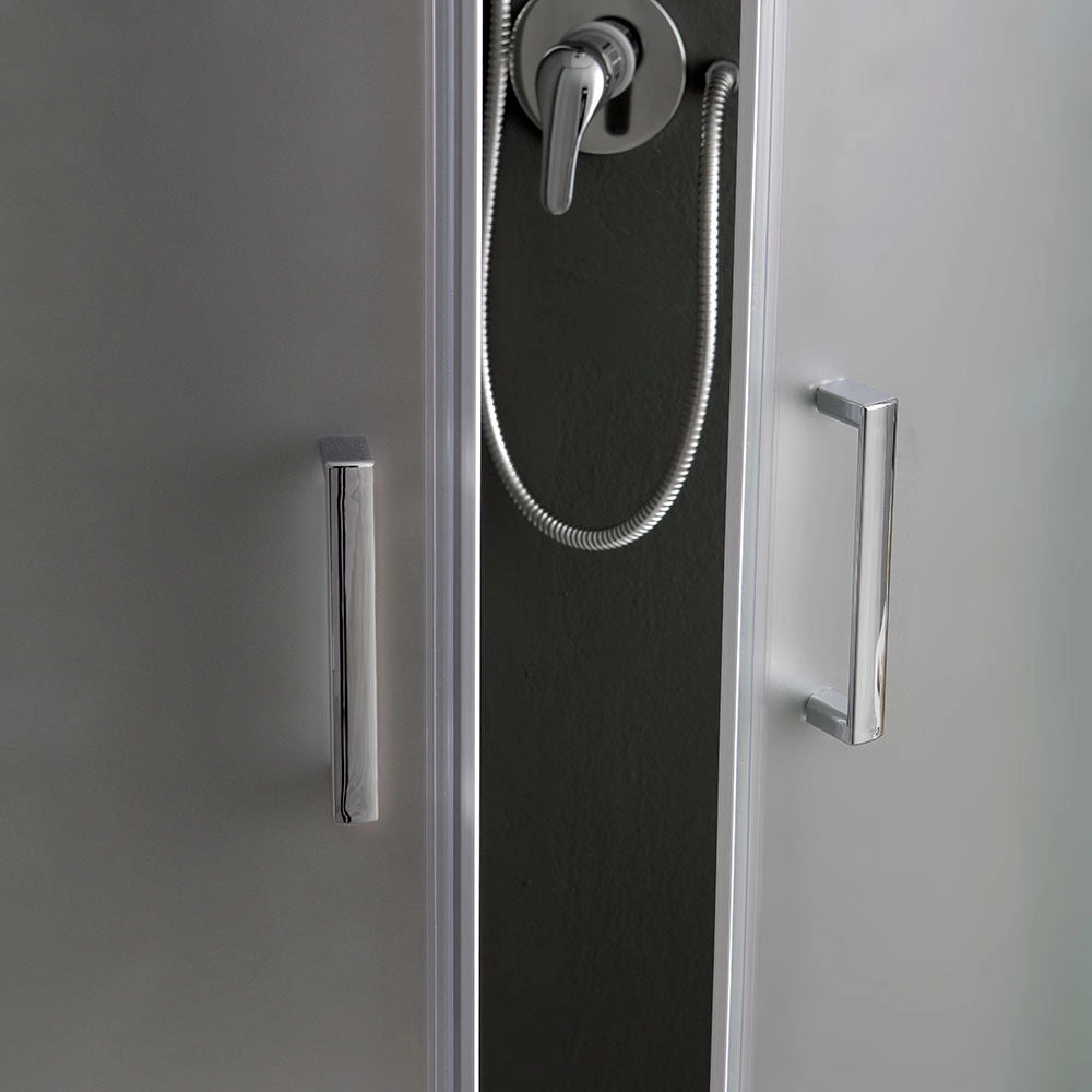 Box doccia angolare 80x80 cristallo satinato