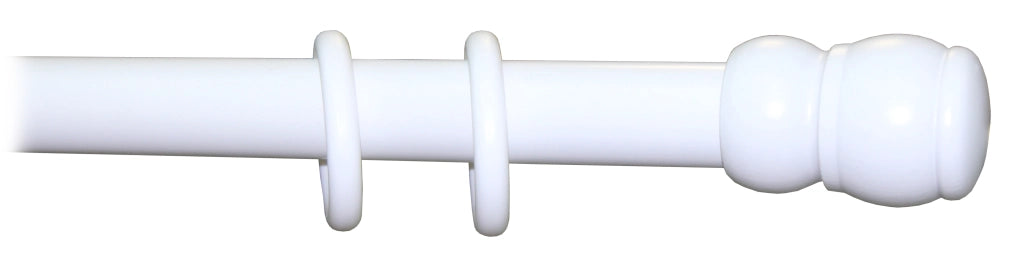 BASTONE LEGNO A STRAPPO D 35 BIANCO 180CM S/SUPP.- 1,0 pz