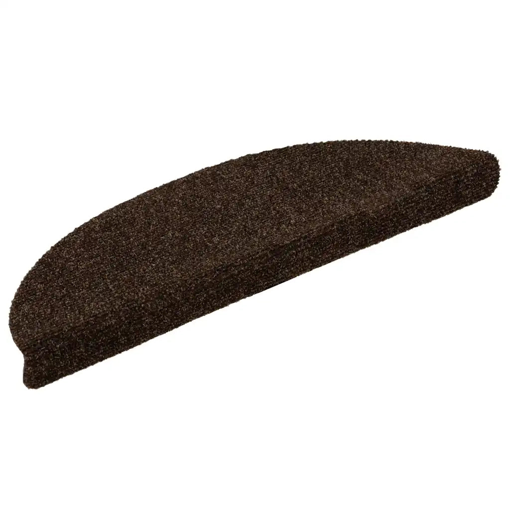 Tappetini per scale autoadesivi 30 pz | Gradini per Scale 56x17x3 cm marrone semicircolari